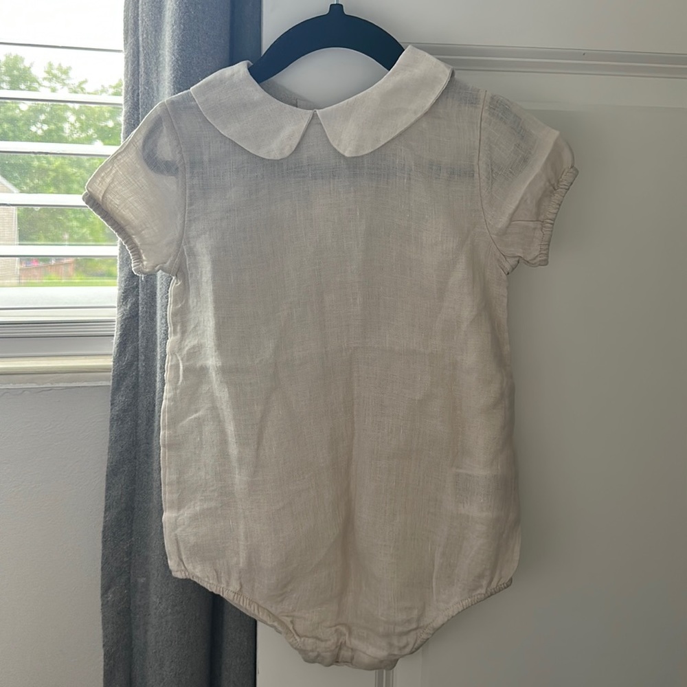 H&M linen romper, size 2T